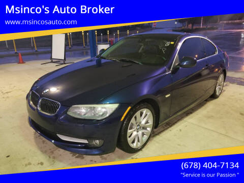 2011 BMW 3 Series for sale at Msinco's Auto Broker in Snellville GA