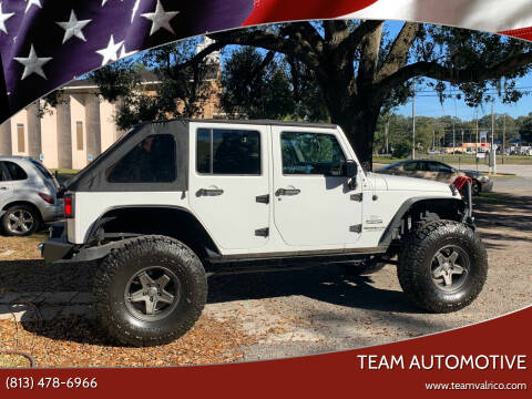 2016 Jeep Wrangler Unlimited for sale at TEAM AUTOMOTIVE in Valrico FL
