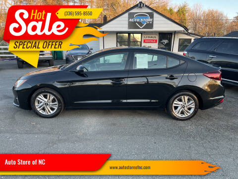 2020 Hyundai Elantra for sale at Auto Store of NC in Walkertown NC