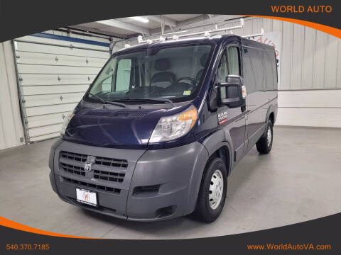 2017 RAM ProMaster for sale at World Auto in Fredericksburg VA
