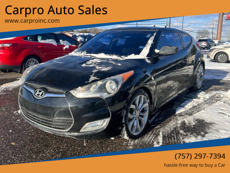 2013 Hyundai Veloster for sale at Carpro Auto Sales in Chesapeake VA