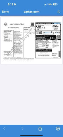 2015 Nissan Versa Note SV