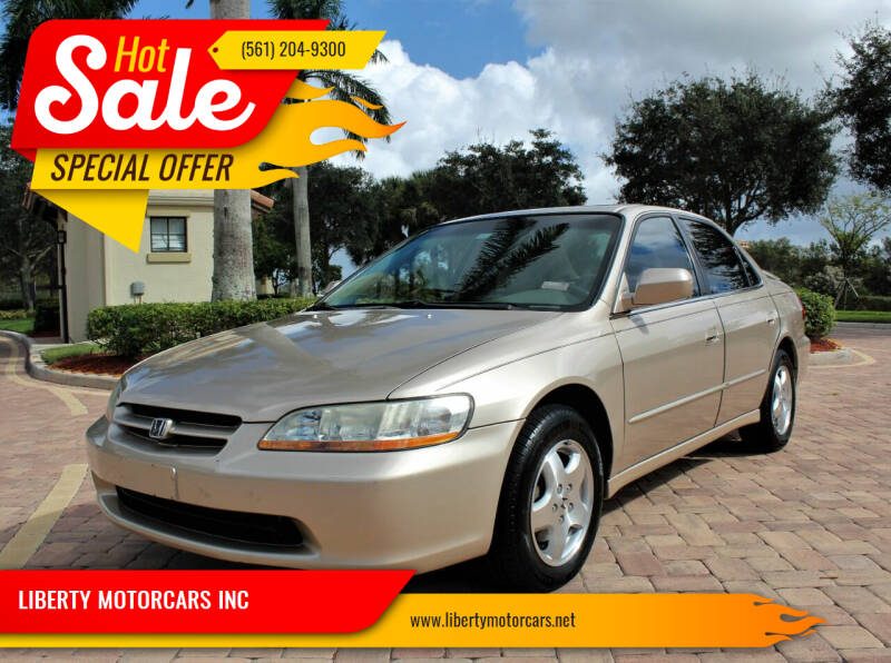 2000 Honda Accord for sale at LIBERTY MOTORCARS INC in Royal Palm Beach FL