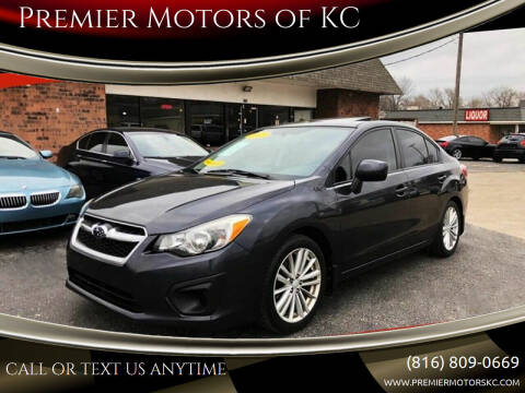 2012 Subaru Impreza for sale at Premier Motors of KC in Kansas City MO