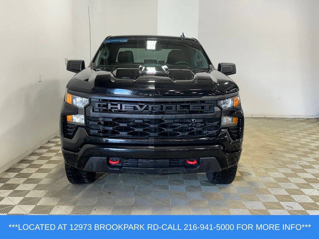 Black 2023 Chevrolet Silverado 1500 Custom Trail Boss 2