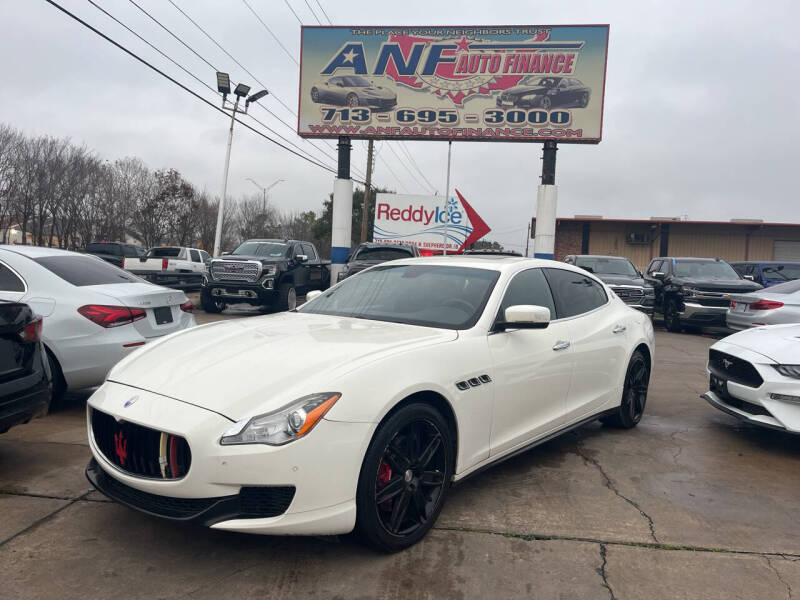 2014 Maserati Quattroporte for sale at ANF AUTO FINANCE in Houston TX