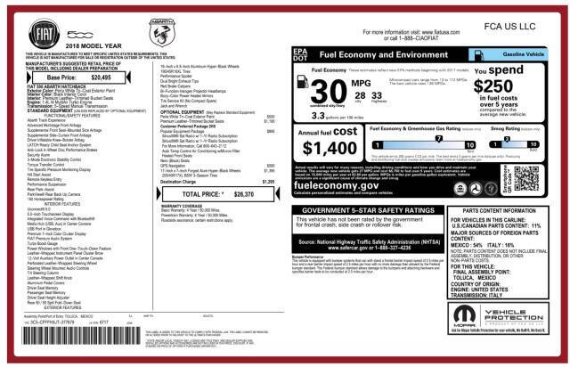 2018 FIAT 500 Abarth