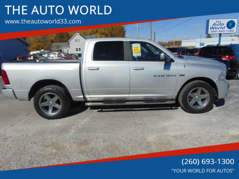 2012 RAM 1500 for sale at THE AUTO WORLD in Churubusco IN