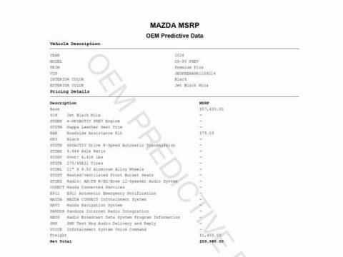 2024 Mazda CX-90 Plug-in Hybrid Premium Plus