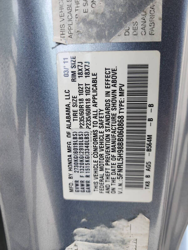 2011 Honda Odyssey Touring