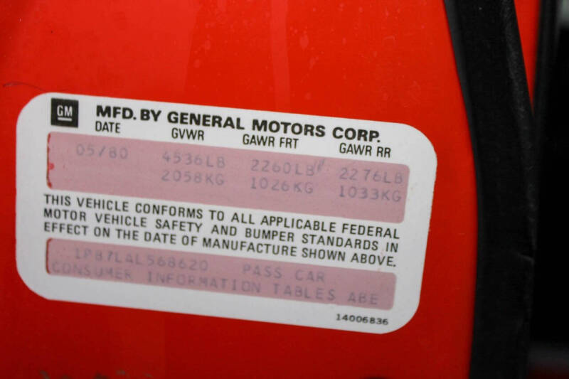 1980 Chevrolet Camaro