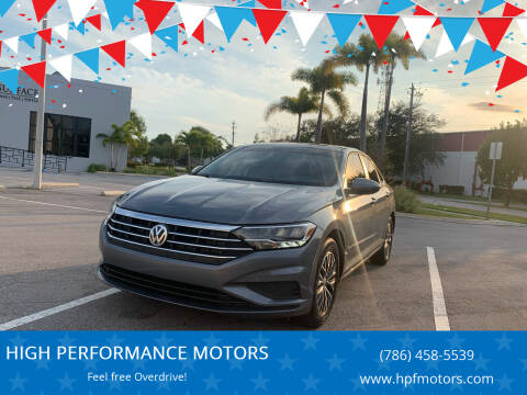 2019 Volkswagen Jetta for sale at HIGH PERFORMANCE MOTORS in Hollywood FL