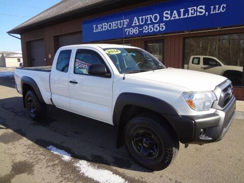 2014 Toyota Tacoma for sale at LeBoeuf Auto Sales in Waterford PA