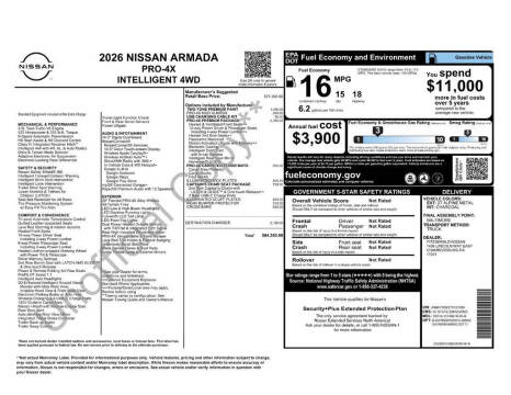 2026 Nissan Armada PRO-4X