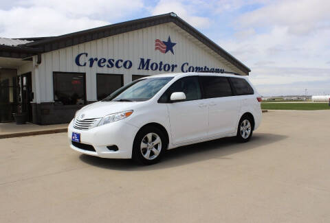 2017 Toyota Sienna for sale at Cresco Motor Company in Cresco IA