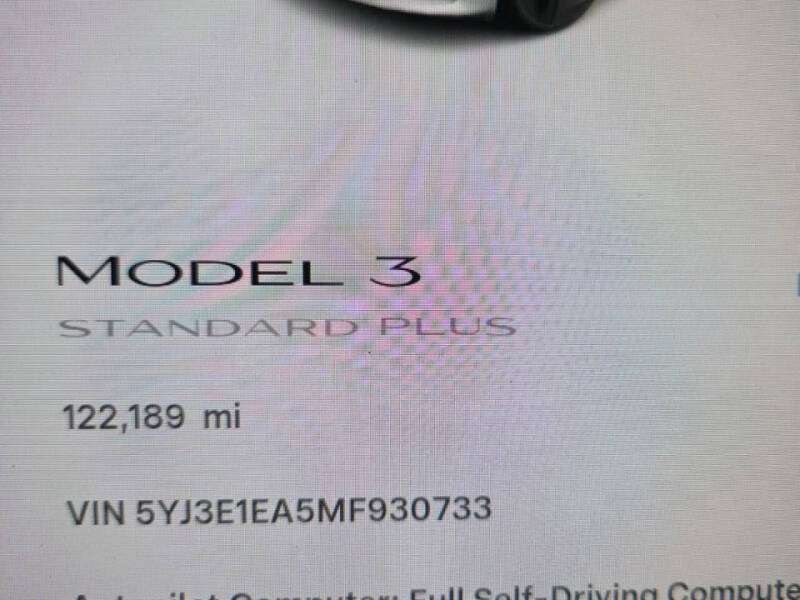 2021 Tesla Model 3 Standard Range Plus