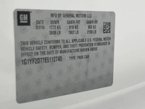 2014 Chevrolet Corvette Stingray