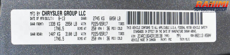 2014 Chrysler Town and Country Touring