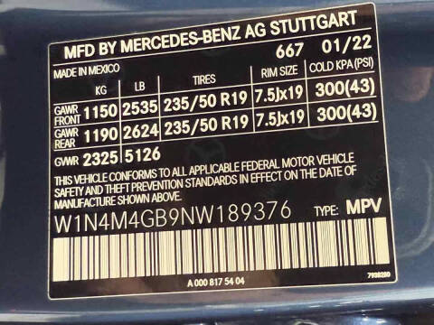 2022 Mercedes-Benz GLB GLB 250