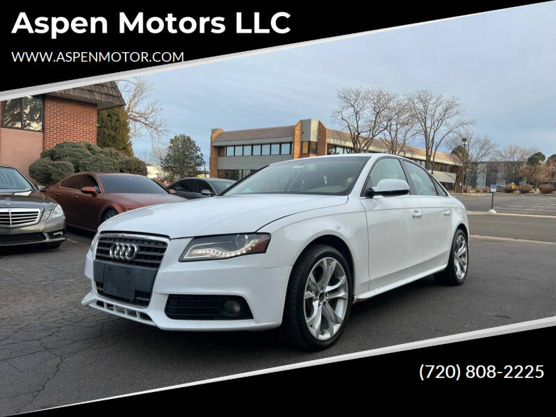 2012 Audi A4 for sale at Aspen Motors LLC in Denver CO