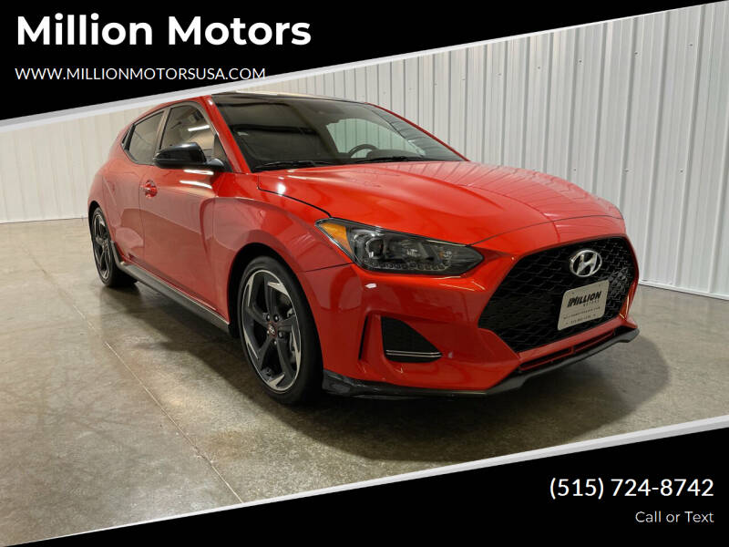 2019 Hyundai Veloster for sale at Million Motors in Adel IA