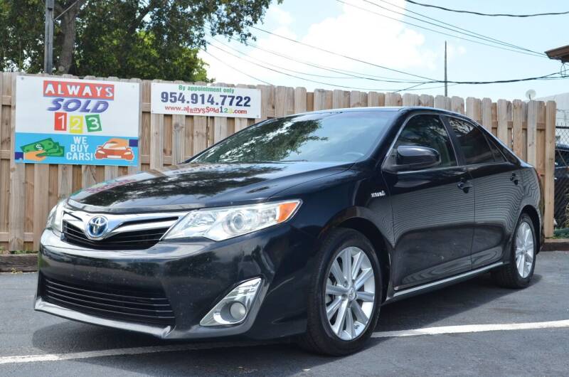 2012 Toyota Camry Hybrid for sale at ALWAYSSOLD123 INC in Fort Lauderdale FL