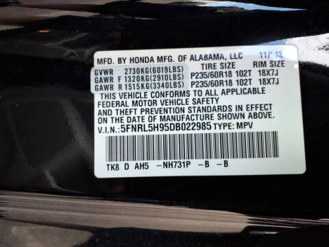 2013 Honda Odyssey Touring