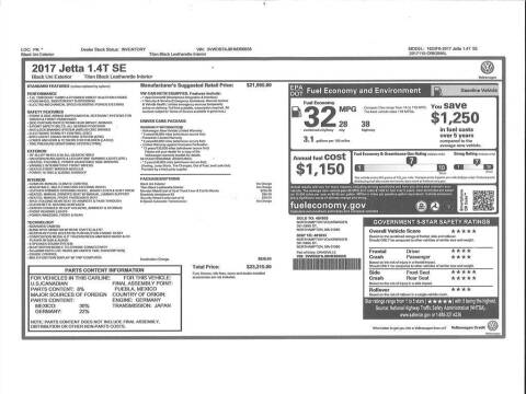 2017 Volkswagen Jetta 1.4T SE