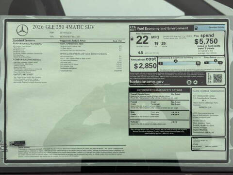 2026 Mercedes-Benz GLE GLE 350 4MATIC