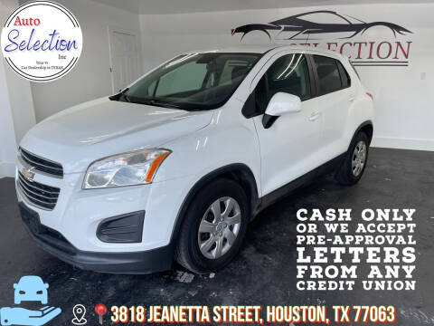 2015 Chevrolet Trax for sale at Auto Selection Inc. in Houston TX