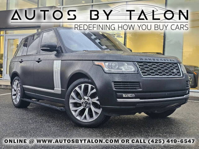 2016 Land Rover Range Rover for sale at Autos by Talon in Seattle, WA