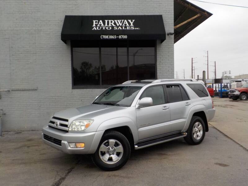 2003 Toyota 4Runner for sale at FAIRWAY AUTO SALES, INC. in Melrose Park IL