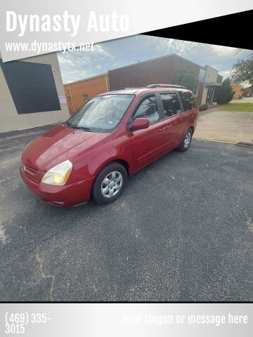 2010 Kia Sedona for sale at Dynasty Auto in Dallas TX