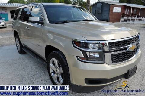 2015 Chevrolet Tahoe for sale at Supreme Automotive in Land O Lakes FL