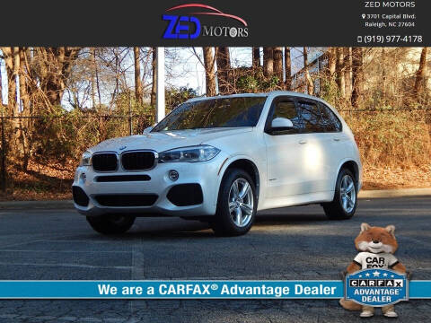 2015 BMW X5 for sale at Zed Motors in Raleigh NC