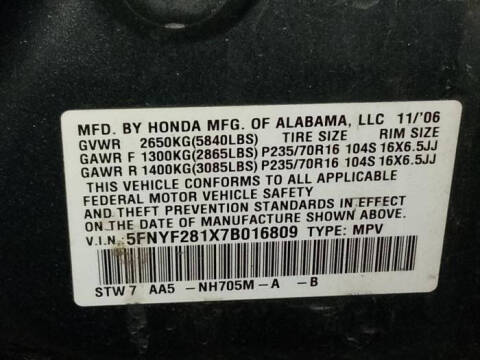2007 Honda Pilot LX