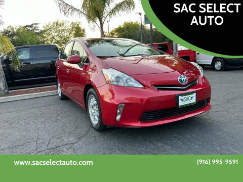 2012 Toyota Prius v for sale at SAC SELECT AUTO in Sacramento CA