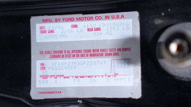 1986 Ford Mustang