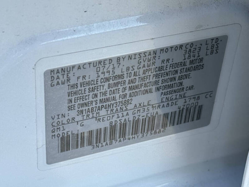 2017 Nissan Sentra SV