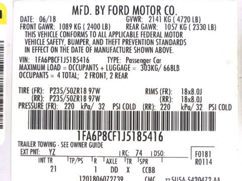 2018 Ford Mustang GT