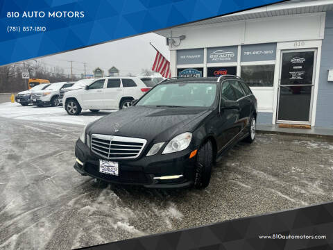 2013 Mercedes-Benz E-Class for sale at 810 AUTO MOTORS in Abington MA