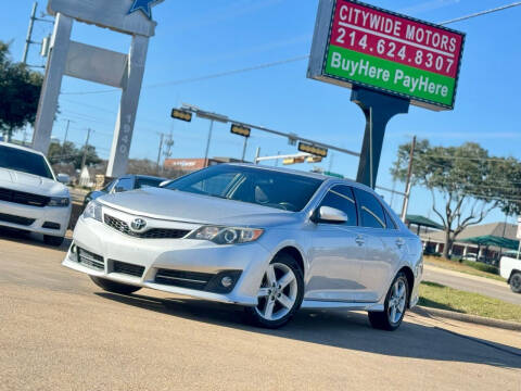 2012 Toyota Camry for sale at CityWide Motors in Garland TX