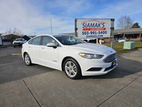 2018 Ford Fusion Hybrid for sale at Woodburn Trailers in Woodburn OR