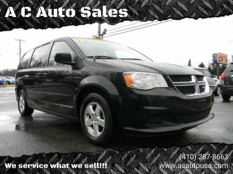 2013 Dodge Grand Caravan for sale at A C Auto Sales in Elkton MD