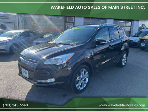 2014 Ford Escape for sale at Wakefield Auto Sales of Main Street Inc. in Wakefield MA