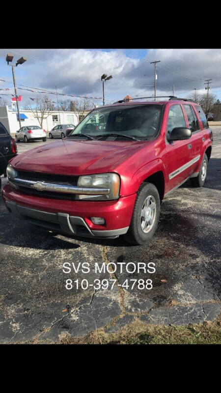 2002 Chevrolet TrailBlazer for sale at SVS Motors in Mount Morris MI