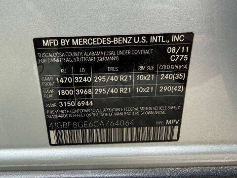 2012 Mercedes-Benz GL-Class GL 550 4MATIC