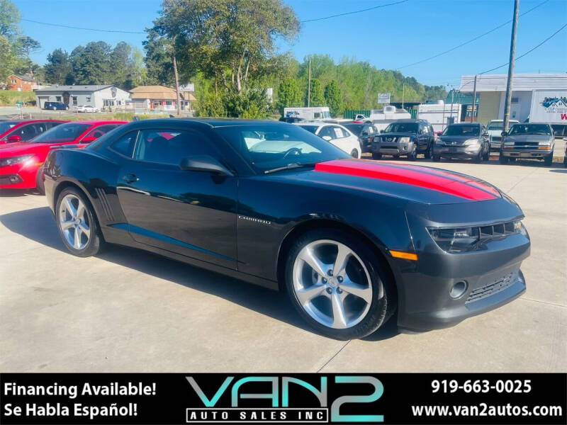 2015 Chevrolet Camaro for sale at Van 2 Auto Sales Inc in Siler City NC