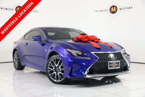 2018 Lexus RC 350 for sale at INDY'S UNLIMITED MOTORS - UNLIMITED MOTORS in Westfield IN