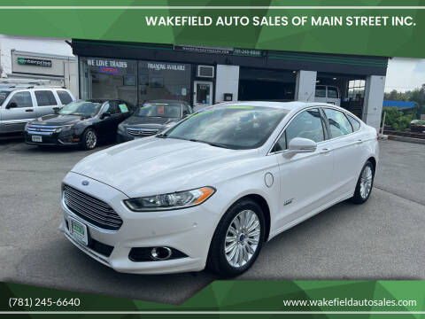 2013 Ford Fusion Energi for sale at Wakefield Auto Sales of Main Street Inc. in Wakefield MA